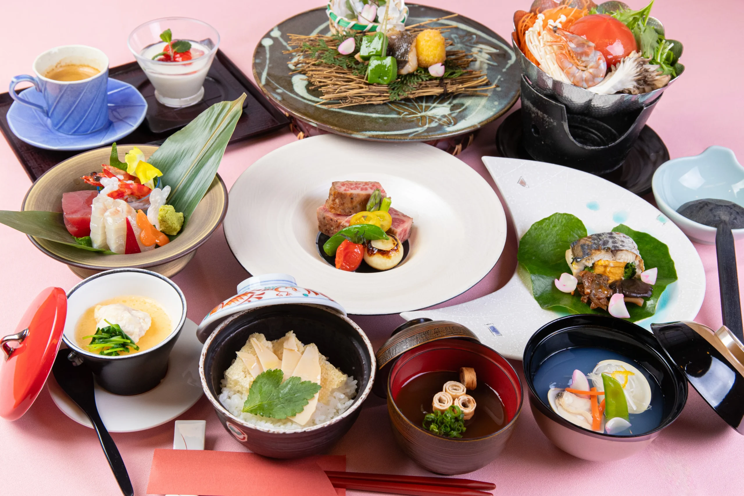Image 1 季節の味わい会席一例