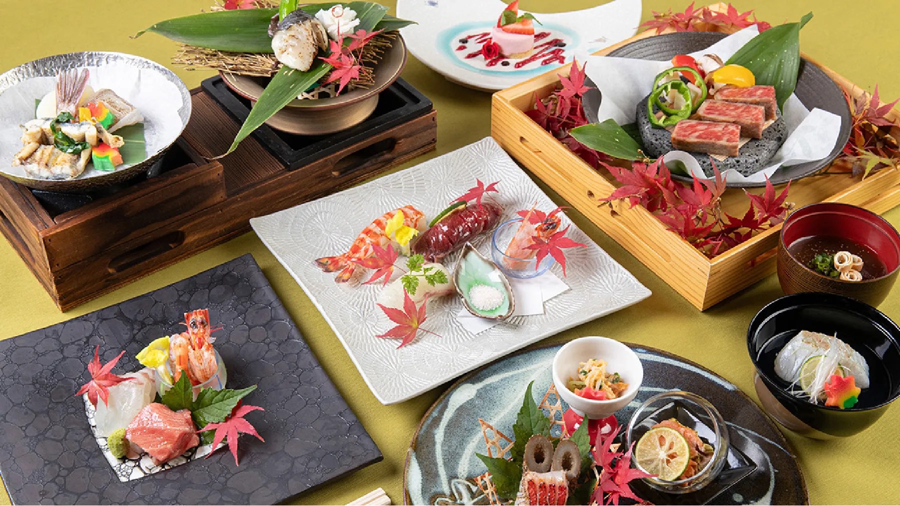 Image 1 厳選美味会席一例